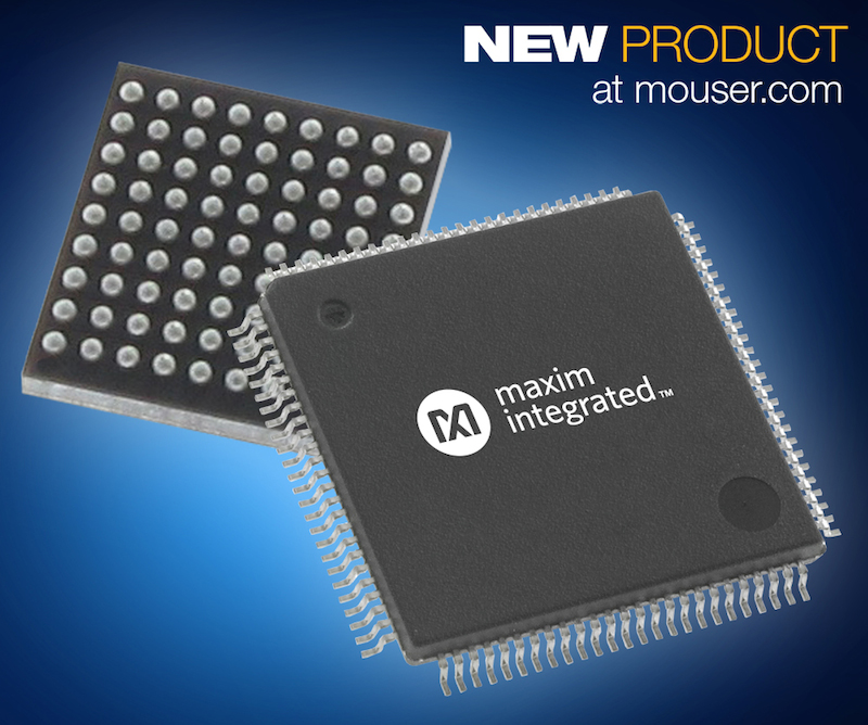 Maxim Integrated's  small, low-power MAX3262x MCUs now at Mouser